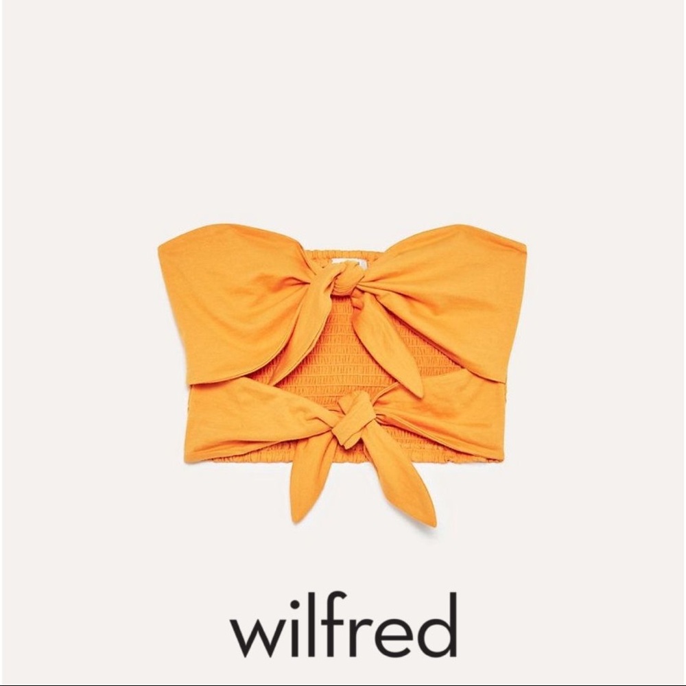 Wilfred tie cropped top